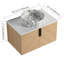 Caldicot 30'' Wall-Mounted Single Bathroom Vanity with Engineered Stone Top and Ceramic Vessel Sink-589642921-596164146