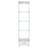 Modern Glass Display Cabinet With Drawer, Quick-Assembly Antique Cabinet With LED Lights, Tempered Glass Bookshelf, 1-Door Storage Case With 4 Shelves For Living Room And Bedroom, White-1006637617