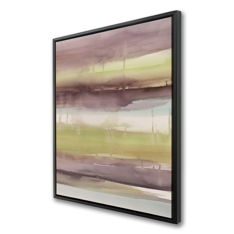 Beautiful Stripes - Abstract Beige Framed Canvas for Home Decor