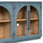 Adjustable Shelf Navy Retro Sideboard For A Charming Home Atmosphere Spacious With 4 Doors And Metal Handles