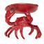 Plat décoratif en fonte vieillie en forme de crabe