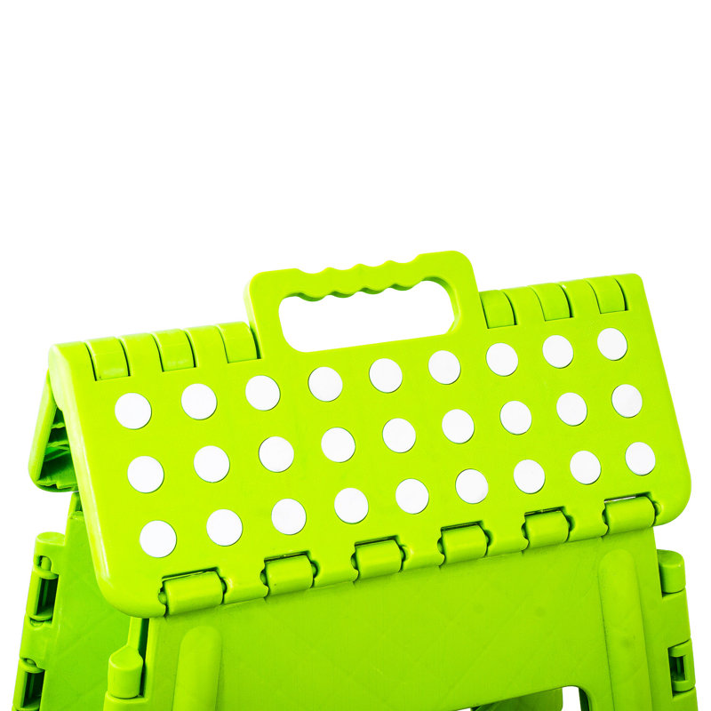 Escabeau Odacia robuste avec surface de préhension, vert