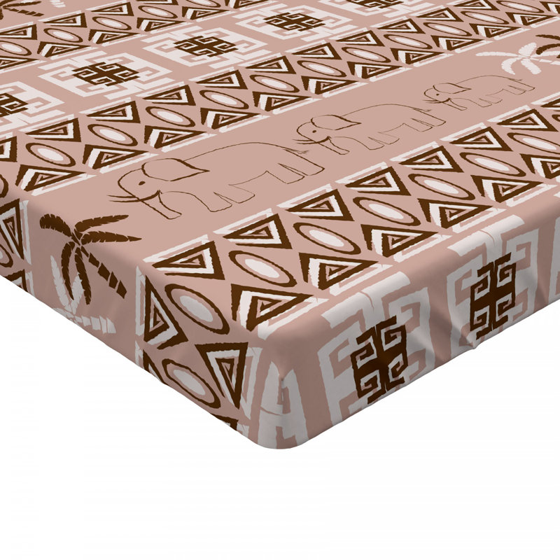 Microfiber Geometric Fitted Sheet, Twin XL Fitted Sheet