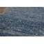 Tapis géométrique bleu Oushak 8 x 11