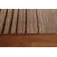 Tapis rectangulaire en laine noué à la main de conception unique en bourgogne / beige