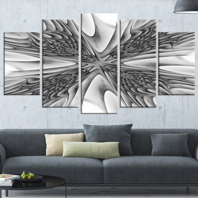 « fractal 3d magique depth », ensemble de 5 impressions sur toiles tendues