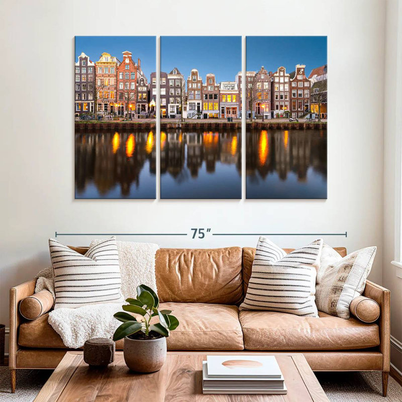 Sirci Amsterdam Canal Waterfront, H 42 po x l 65 po