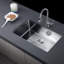 Évier de cuisine encastrable avec crépine L 32 po x l 18 po