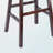Zavala Walnut 3-Piece High Dining Set with Saddle Seat Bar Stools