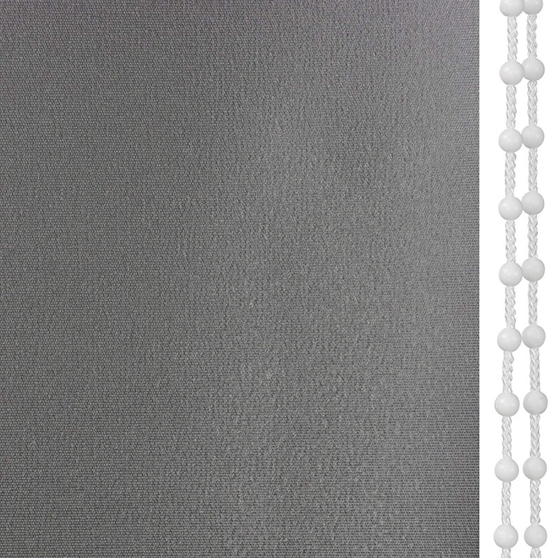 Blackout Roll-Up Shade, 180cm L x 122cm W, Dark grey