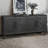 Carved Flower Door Large Storage Cabinet With Metal Handle Suitable for Living Room, Kitchen, Entryway-927910266