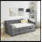 Twin Size Daybed with Drawers, Upholstered Tufted Sofa Bed, Button Back, Copper Nail Waved Arms, Space-Saving Design-981861002-981861000