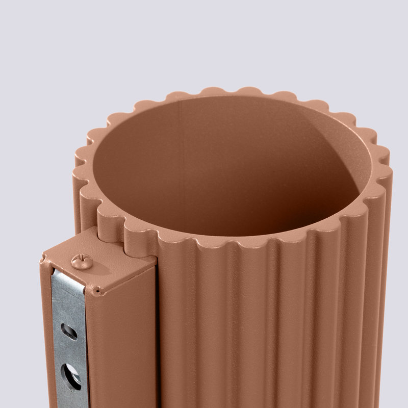 Aura Aluminium Flush Mounted Sconce, 10x12x10 cm, Mocha, 1 Light