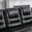 Fauteuil inclinable manuel de cinéma à 3 places avec deux porte-gobelets intégrés-35143122