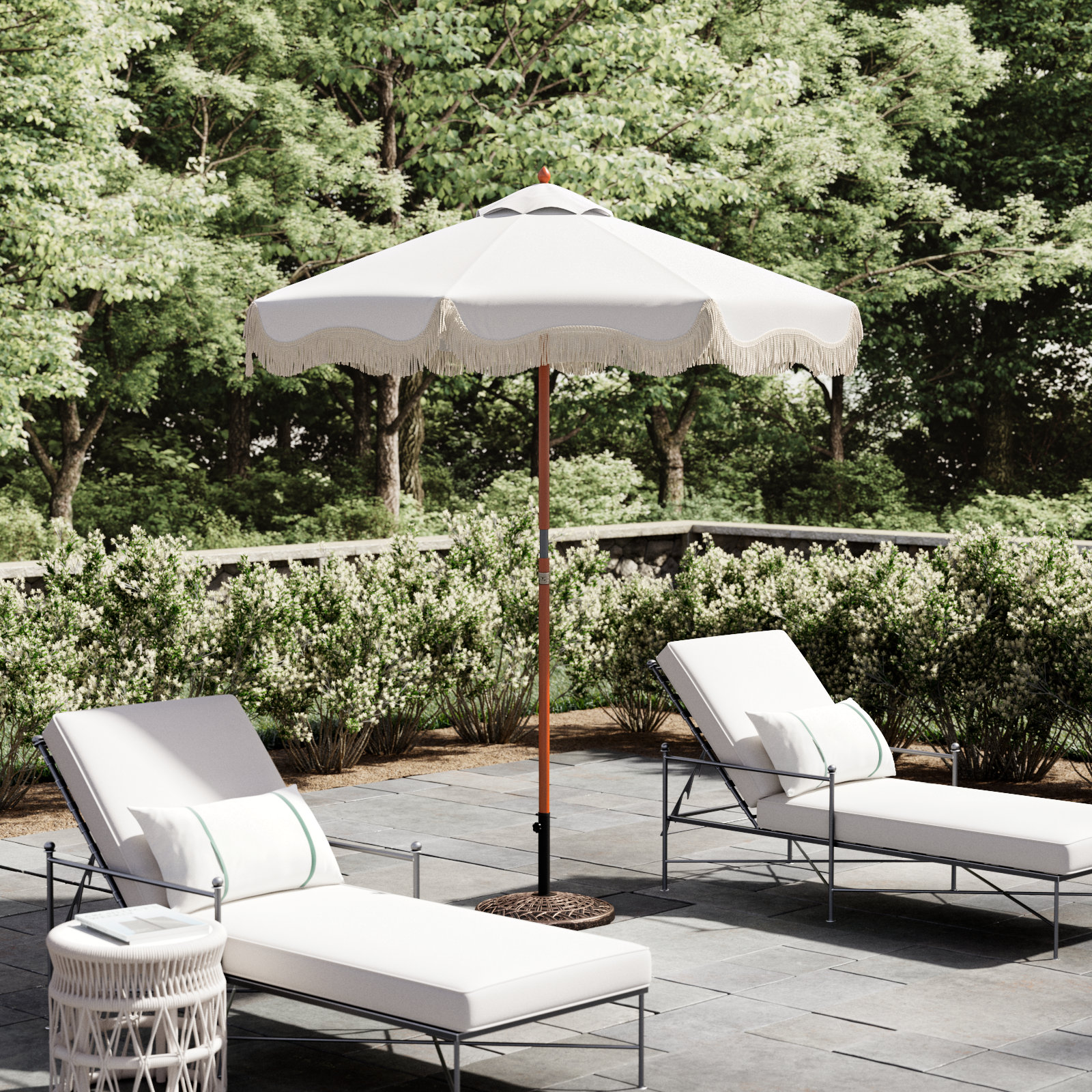 84'' Outdoor Umbrella, White