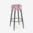 Pink Zebra Wallpaper - Striped Bar Stools Set Of 2