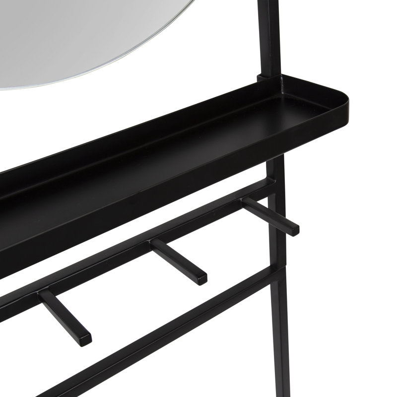 Miroir de salle de bain Vesey, Noir