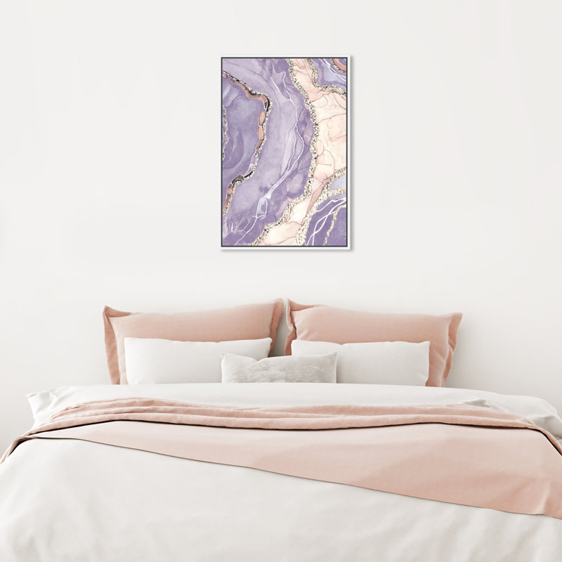 Safari couleurs pastel - peinture sur toile, Toile avec cadre blanc, H 24 po x l 16 po