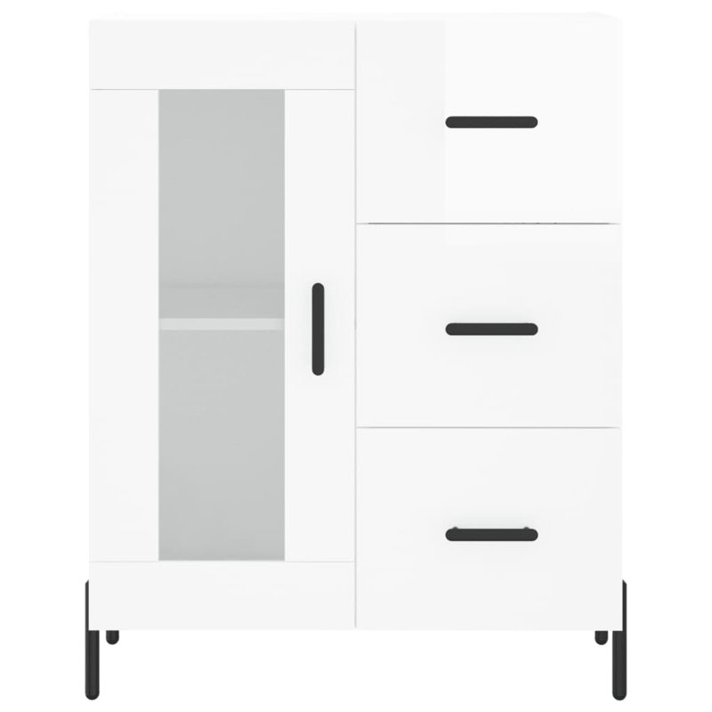 Metelus 69.5cm Sideboard, High Gloss White
