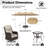 Adcox 4-Person Outdoor Rattan Swivel Chairs Set With Double-sided Patio Umbrella,Side Tables & Beige Cushions-2100794366