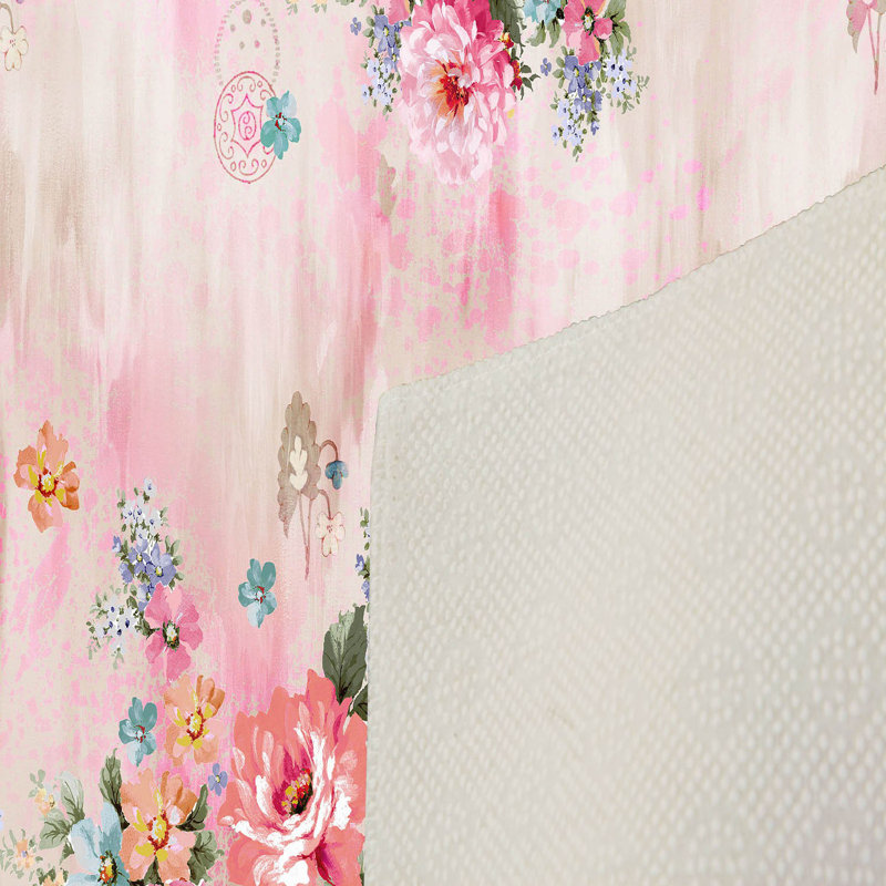 Tapis tissé de qualité supérieure, 2,6 x 4,0 pieds | 100% polyester, antibactérien, antidérapant | Impression numérique 3D, lavable à la machine, hauteur des poils: 0,04 po | Idéal pour le salon, la chambre à coucher et la décoration intérieure