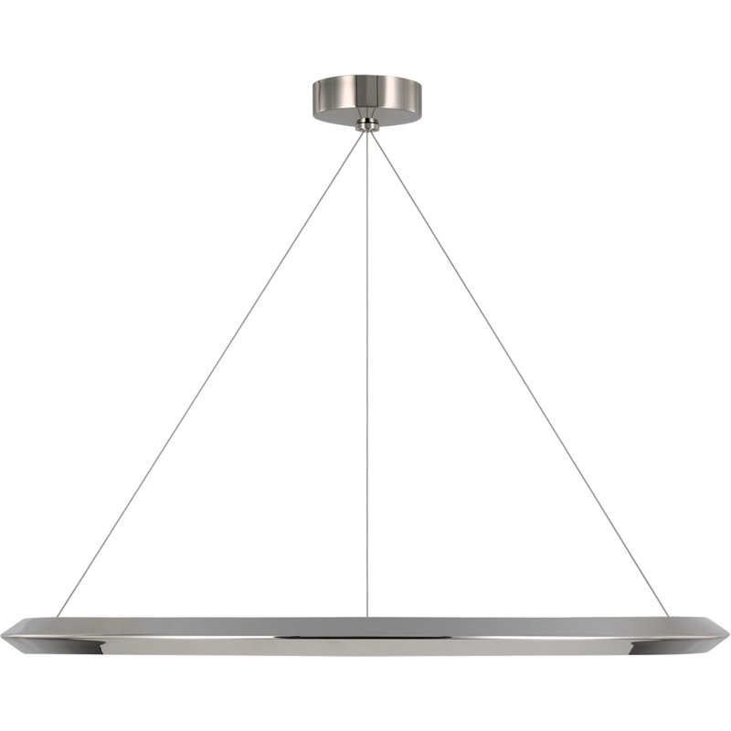 Peter Bristol Encircle 38" Ring Chandelier, Polished Nickel