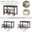 Ensemble de table de salle à manger moderne avec tiroirs de rangement et tabourets rembourrés-105849879