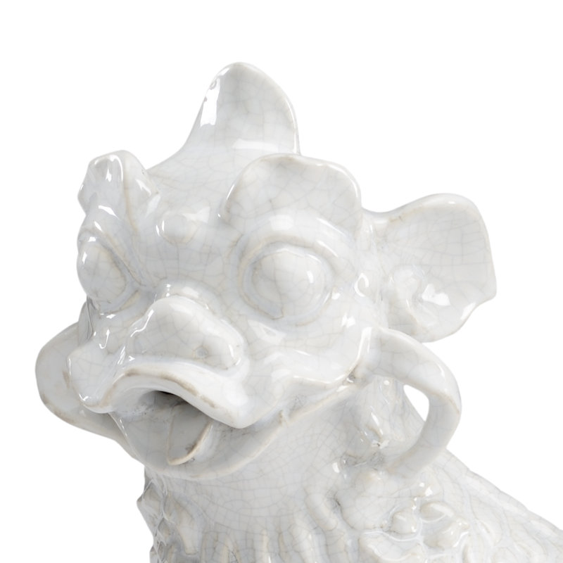 2 Piece Chinese Dogs Figurine Set
