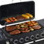 Gril à gaz propane de 576 po² de surface de cuisson avec 6 brûleurs principaux, 1 brûleur latéral et une grille de maintien au chaud pour les repas en famille. Bac à graisse de surface. Nettoyage facile.