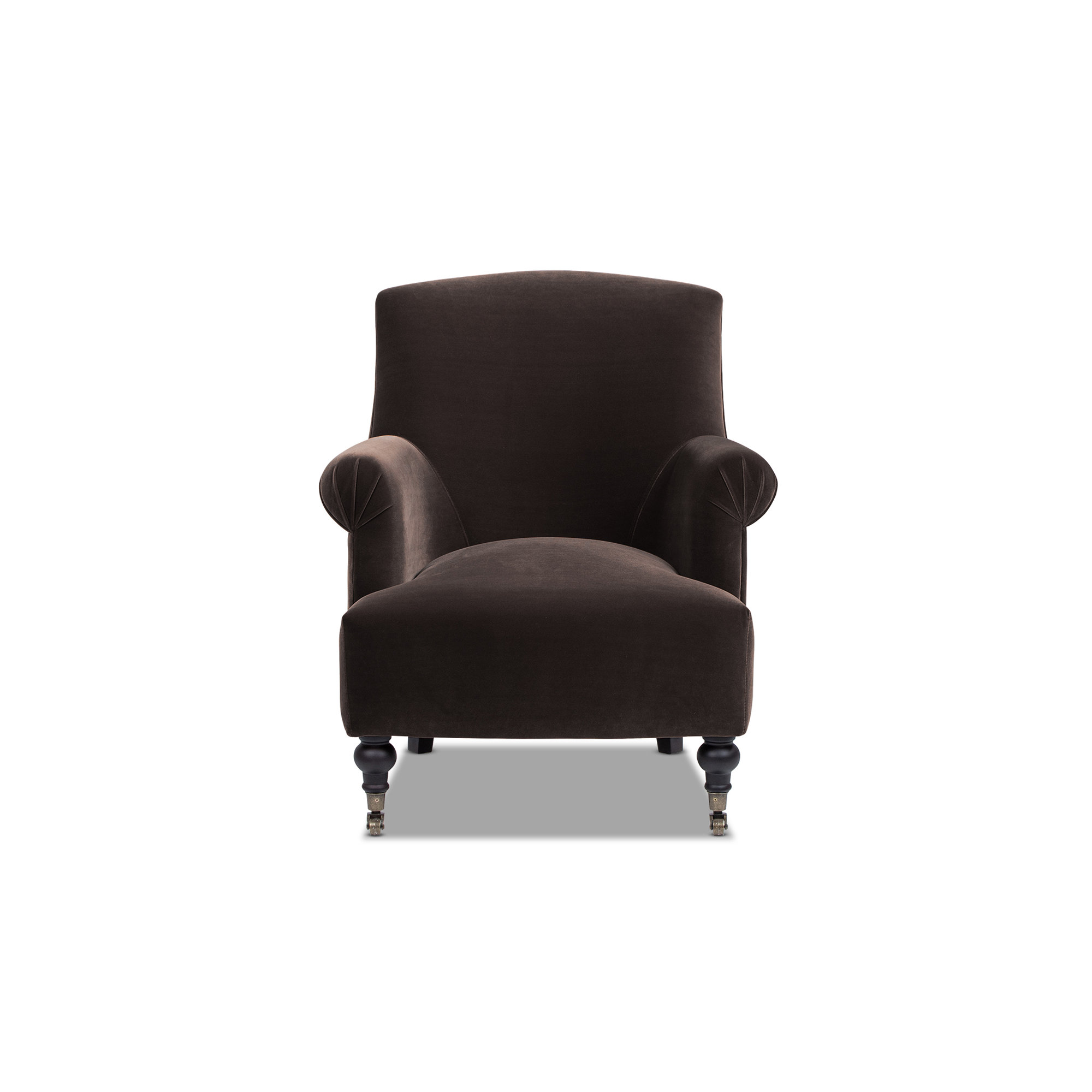 Naine Upholstered Armchair, Brown