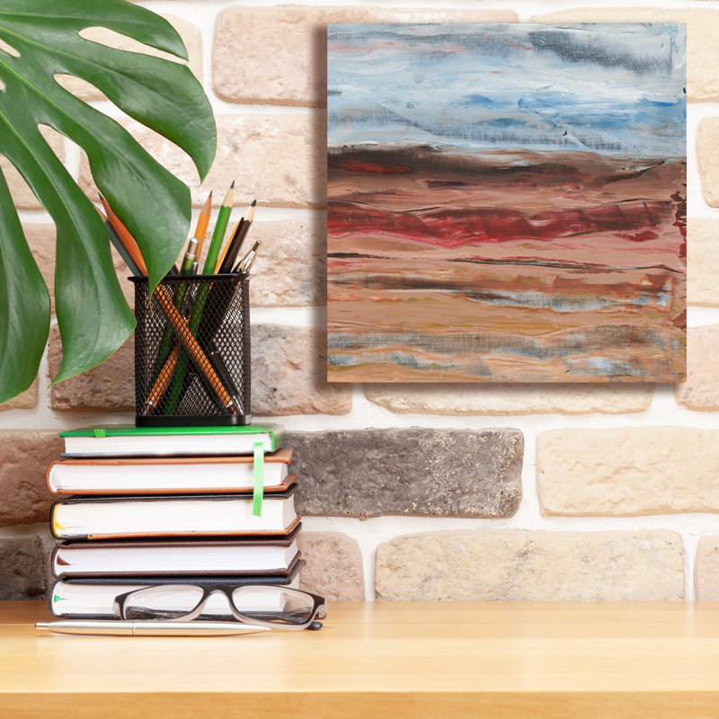  «Mars 2» par Alicia Longley, art mural sur toile, 12 po x 12 po