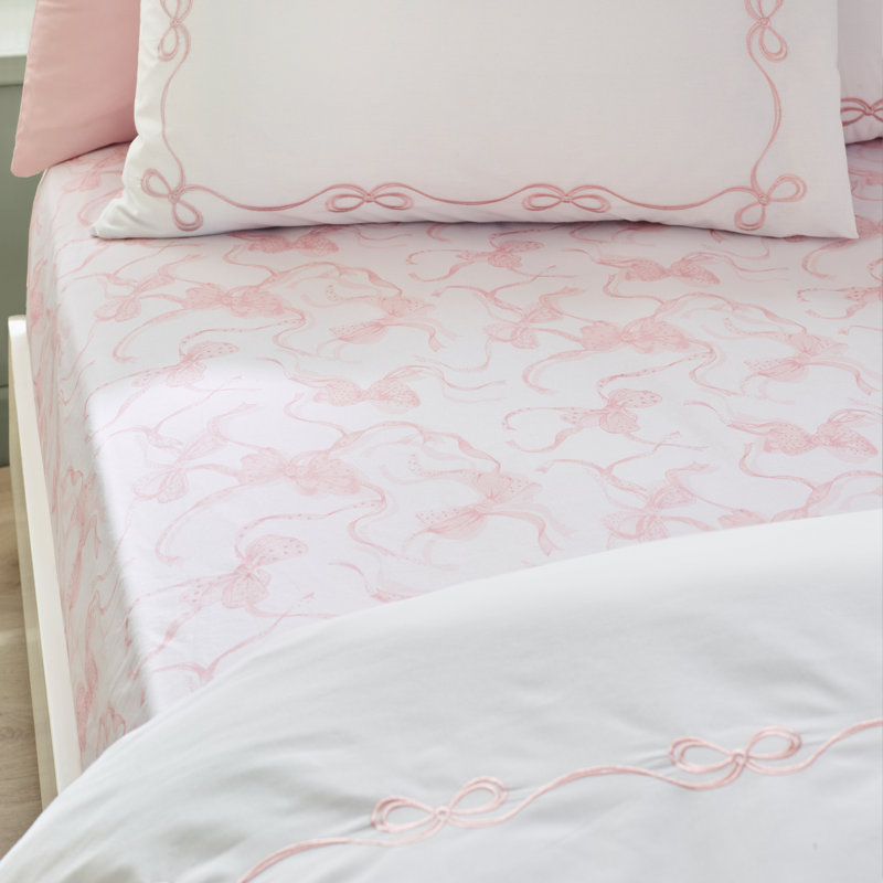 Bow Fitted Sheet, Kingsize (5')