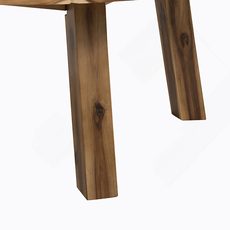 Round Coffee Table With Solid Wood Table Top