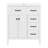 30" White Bathroom Vanity with Ceramic Sink