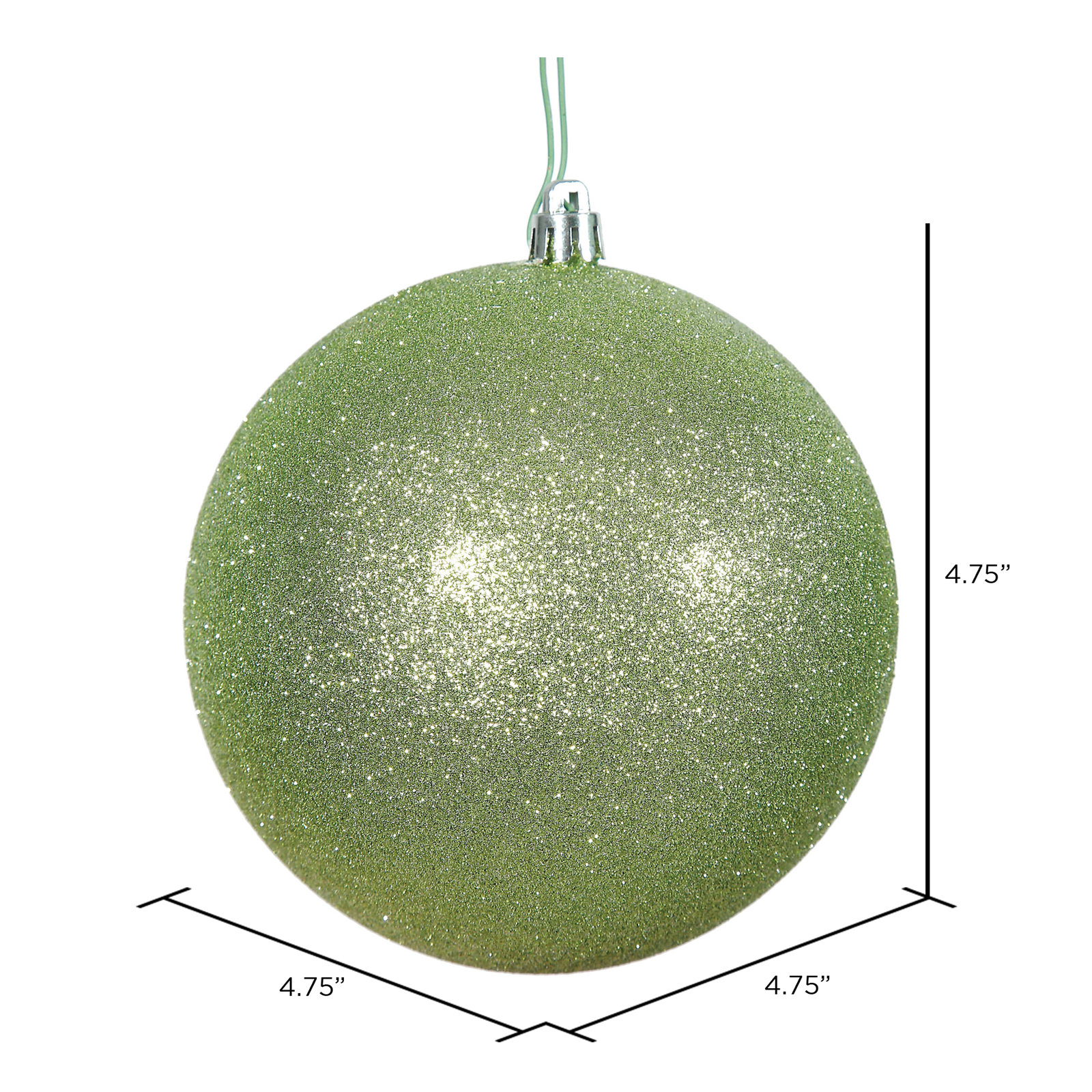 5" Shatterproof Bauble, Celadon