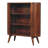 39" Chestnut Solid Wood Three Tier Bookcase