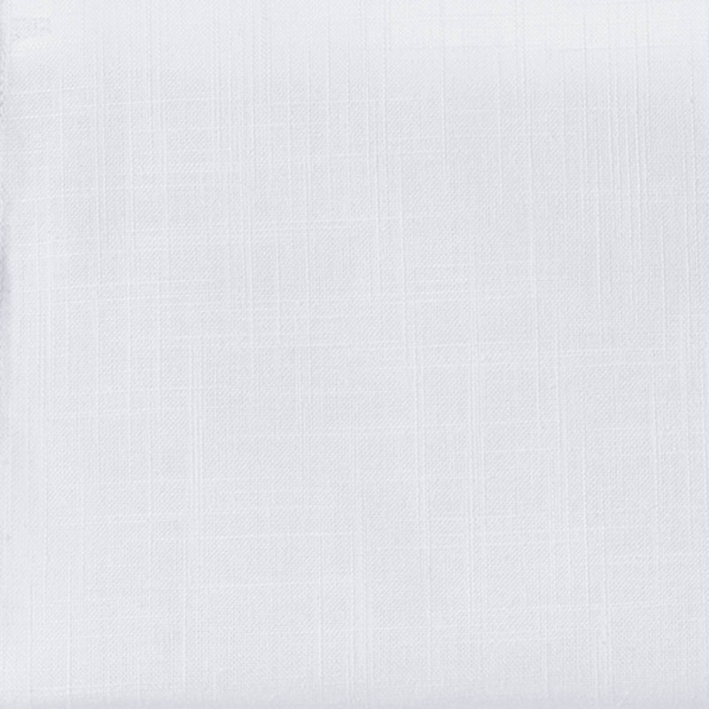 Kyler Linen Blend Light Filtering Single Roman Shade, 29"W x 64"L, White