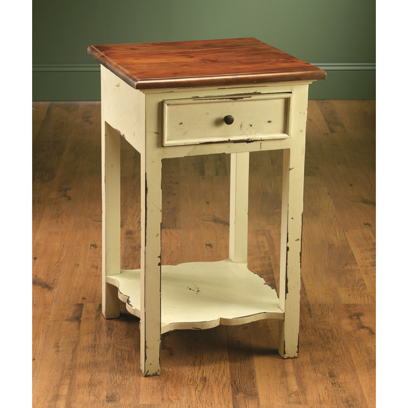 Lynda End Table, Antique White
