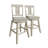 5-Piece Counter-Height Round Dining Set with Upholstered Splat-Back Chairs, Antique Grey-1498473066