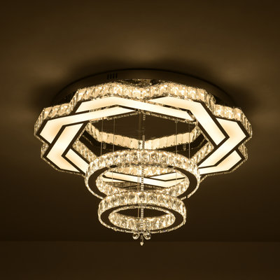 Thekla Crystal LED Flush Mount