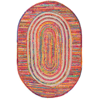 Tapis en jute tissé à la main en coton 0,8 et 0,2 jute Pamphile