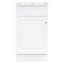 Meuble-lavabo de 18 po avec lavabo. Armoire blanche. Finition des taches et des rayures du bassin en céramique. Tablette de porte réglable. Fabrication pour plus de stabilité. Protection contre le débordement.-465088574