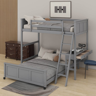 Twin Over Full Bunk Bed With Desk