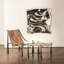 Chaise cognac