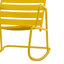1-Piece Yellow Metal Patio Rocking Chair