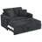 Naykin 2-Person Faux Fur Sofa Bed with Removable Cushion Cover -1017162314-1034732970
