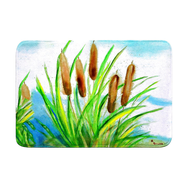 Ocracoke Inlet, NC Nautical Map Bath Mat