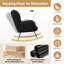 Modern Rocking Chair Cozy and Stylish Armchair for Living Room, Nursery, or Bedroom-1556507849