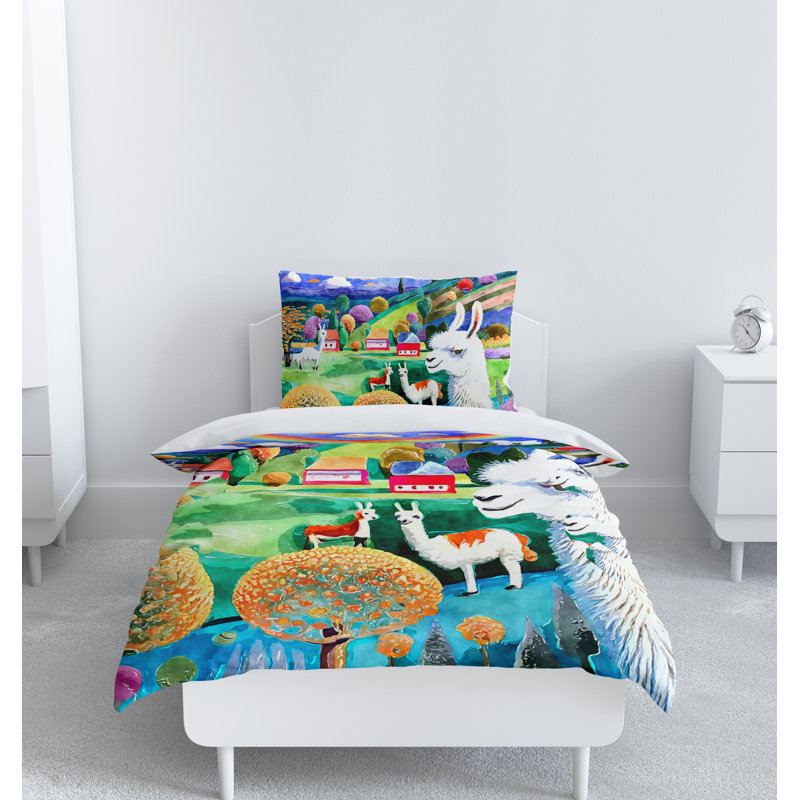 Modern & Contemporary Polyester Duvet Cover, King Duvet Cover + 2 King Shams