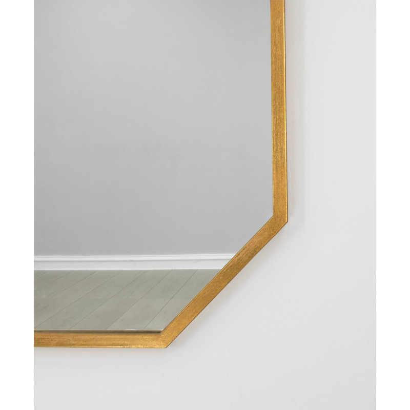 Somo Framed Mirror, Gold Leaf
